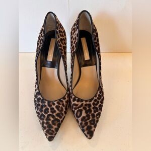 MICHAEL KORS CLAIRE PUMPS - LEOPARD/CHEETAH/ANIMAL PRINT HAIRCALF - 8.5M - USED